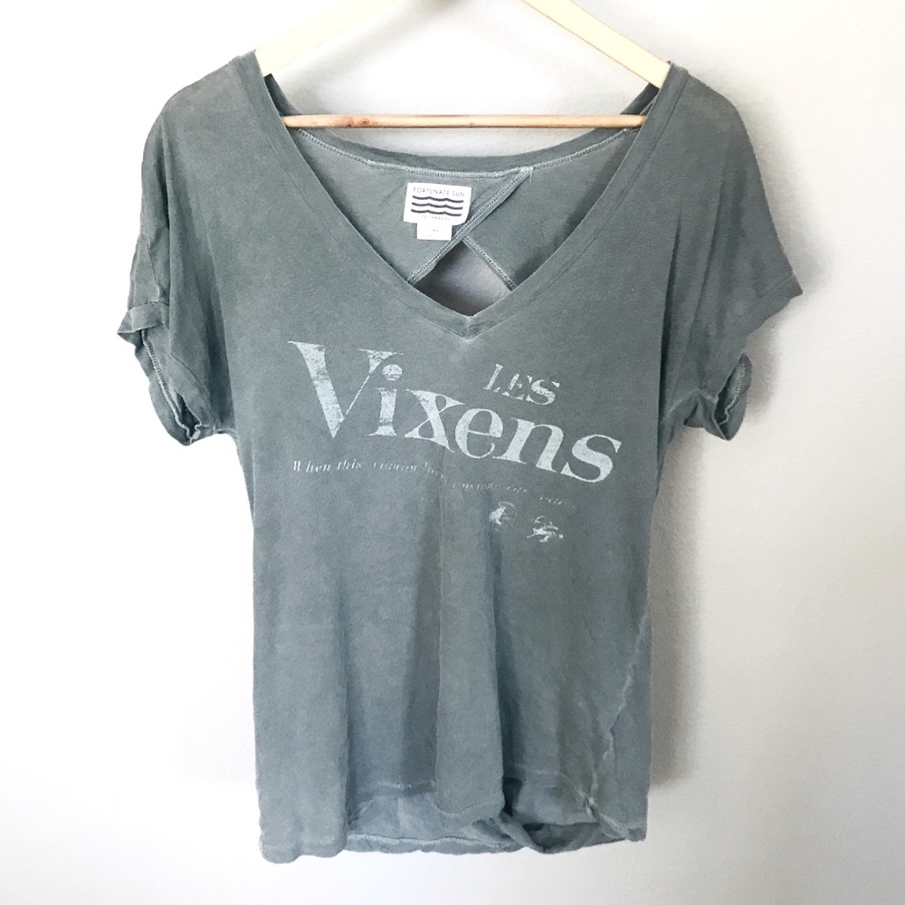RARE Fortunate Sun / Sol Angeles Les Vixens Open Back Top